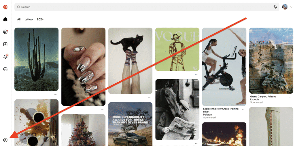 How to filter out AI on Pinterest