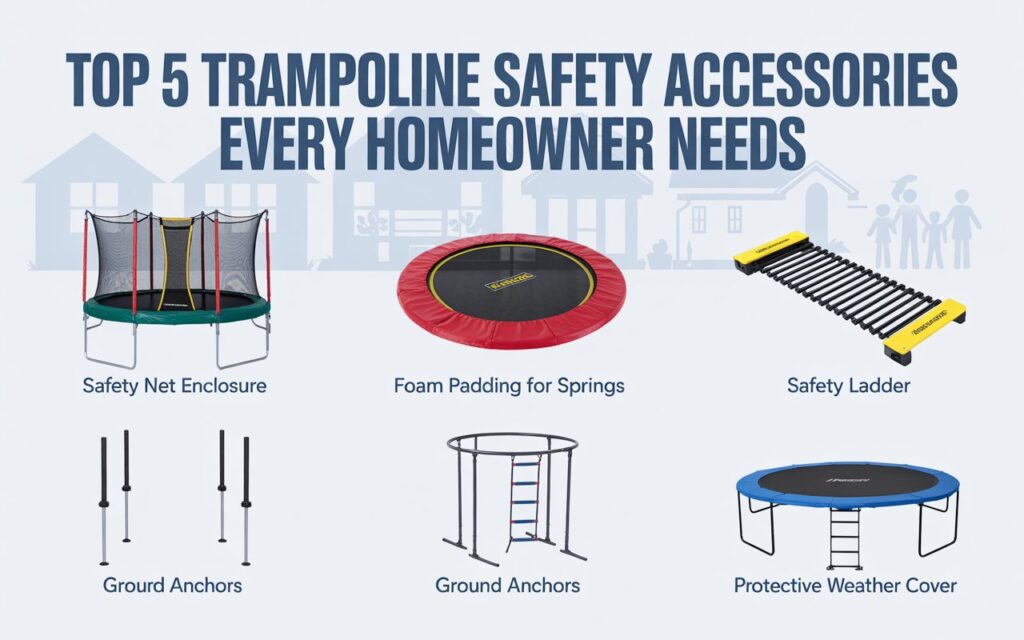 Top 5 Trampoline Safety Accessories Every Homeowner Needs