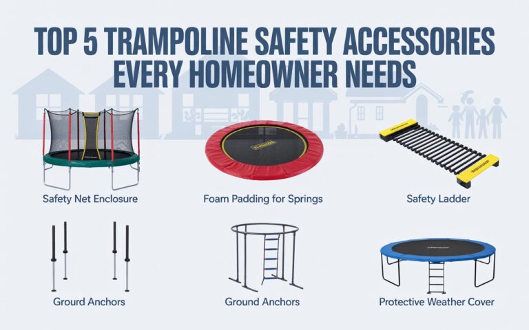 Top 5 Trampoline Safety Accessories Every Homeowner Needs