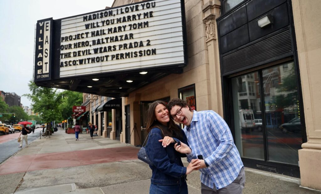 How Sweet Is This Movie Theater Proposal?
