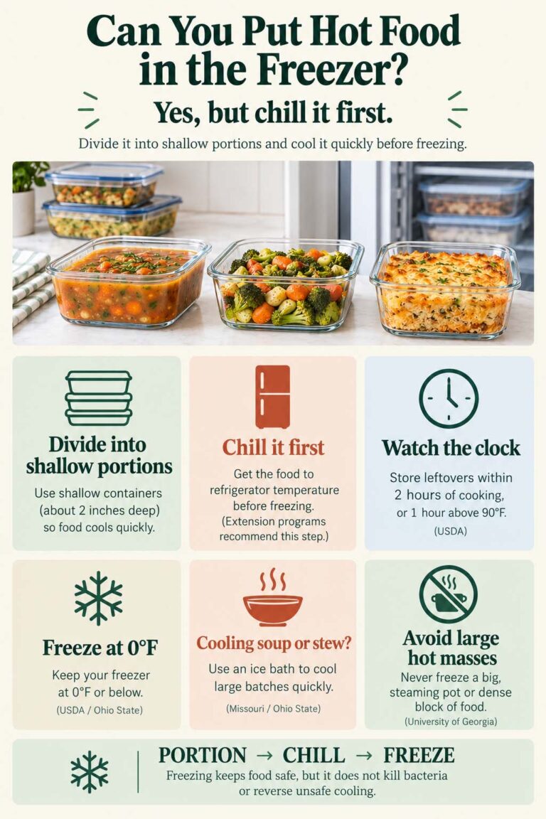 Can You Put Hot Food in the Freezer? Here’s What Experts Say